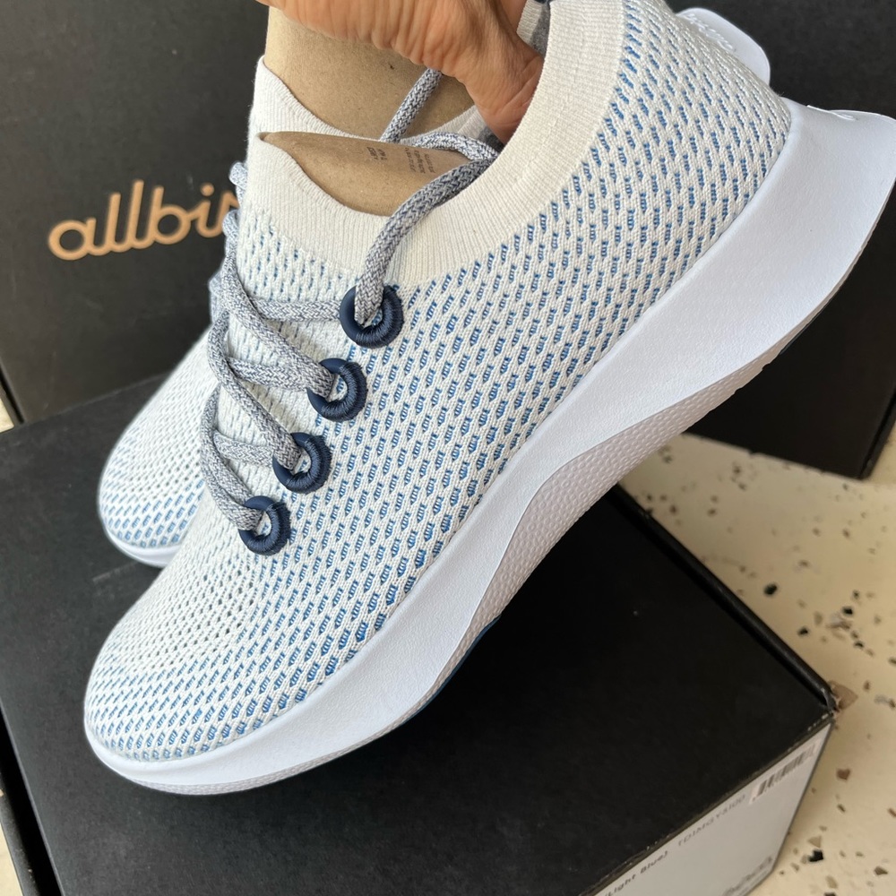 Allbirds Tree Dashers Geyser Light Blue Sneakers 9 10 NIB - Picture 6 of 8